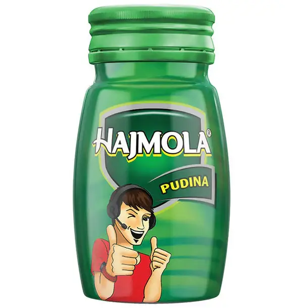 Dabur Hajmola Tablets - Pudina (Mint) Flavor (120 tablets)