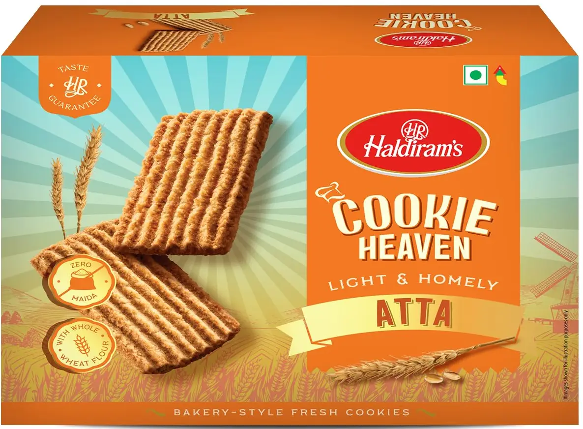 Haldiram's Cookie Heaven - Atta (Whole Wheat) Cookies (12.35 oz box)