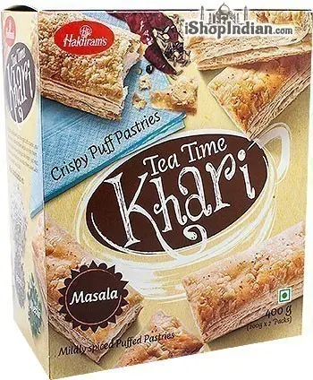 Haldiram's Tea Time Khari (Puff Pastry) Masala - 14 oz (14 oz box)