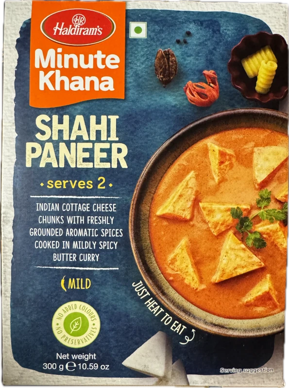 Haldiram's Shahi Paneer - Minute Khana (Ready-to-Eat) (10.5 oz box)