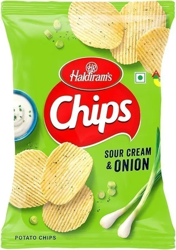 Haldiram's Chips - Sour Cream & Onion (120 gm pack)