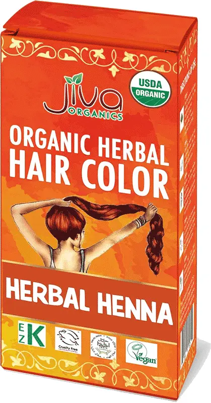 Jiva Organics Herbal Henna Hair Color (3.5 oz box)