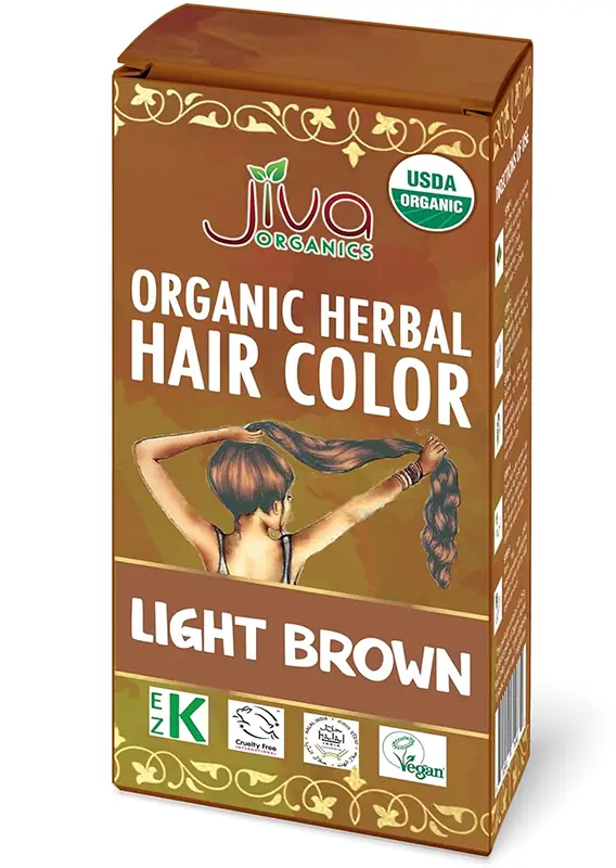 Jiva Organics Light Brown Hair Dye (Henna & Other Colorants)