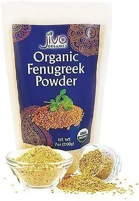 Jiva Organics Fenugreek (Methi) Powder (7 oz bag)
