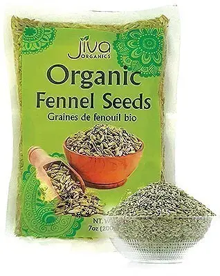 Jiva Organics Fennel Seed (7 oz bag)