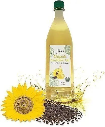 Jiva Organics Sunflower Oil - 1 liter (1 liter bottle)