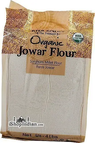 Khazana Organic Jowar / Sorghum Millet Flour - 4 lbs (4 lbs bag)