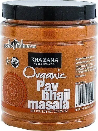 Khazana Organic Pav Bhaji Masala (8.75 oz jar)