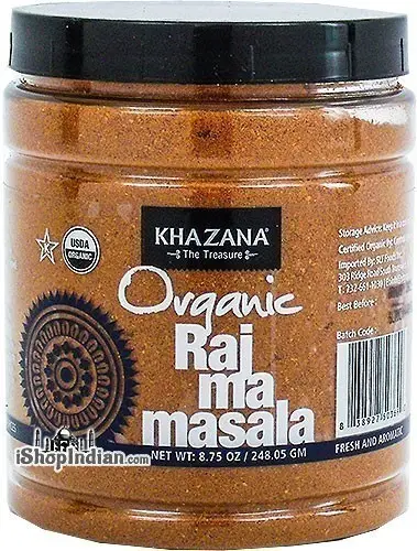 Khazana Organic Rajma Masala (8.75 oz jar)