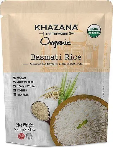 Khazana Organic Basmati Rice (Ready-to-Eat) (10 oz pouch)