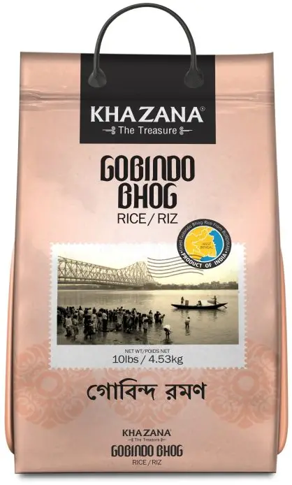 Khazana Gobindo Bhog Rice - 10 lbs (Rice)