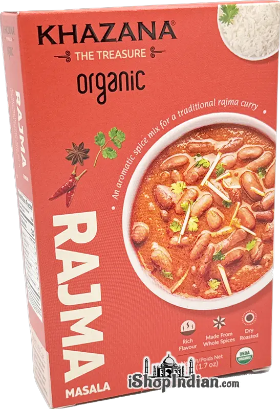 Khazana Organic Rajma Masala - 50 gm (Organic Spices & Spice Blends)