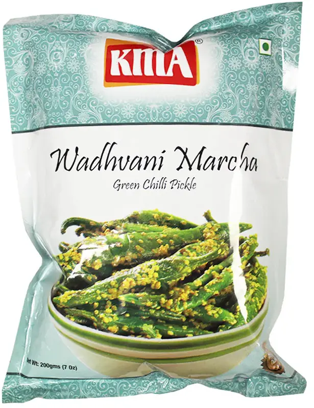 KMA Wadhvani Marcha (Green Chilli Pickle) (Chili Pickles)