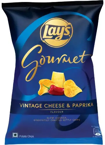 Lay's Gourmet Vintage Cheese & Paprika Potato Chips (55 gm pack)