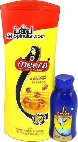 Meera Strong & Healthy Shampoo with Kunkudukai (Aritha) & Badam (Almond) [ clone ] (Shampoos)