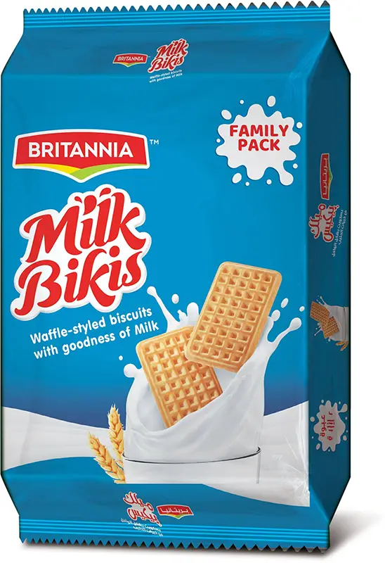 Britannia Milk Bikis Biscuits - Pack of 6 - Family Pack (540 gms pack)