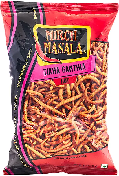 Mirch Masala Tikha Ganthia - Hot (12 oz bag)