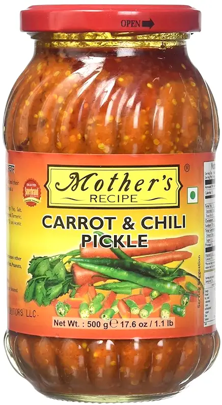 Mother's Recipe Carrot & Chili Pickle (17.64 oz jar)