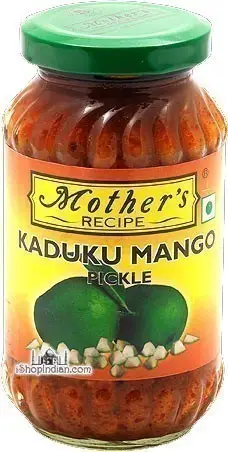 Mother's Recipe Kaduku Mango Pickle (10.5 oz bottle)