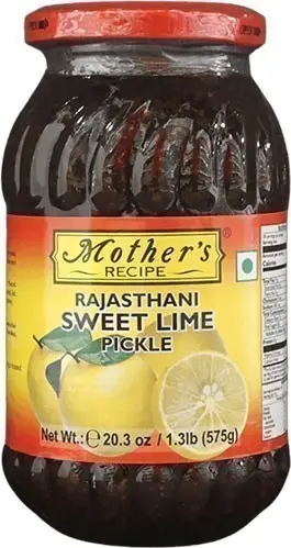 Mother's Recipe Rajasthani Sweet Lime Pickle (20.3 oz bottle)