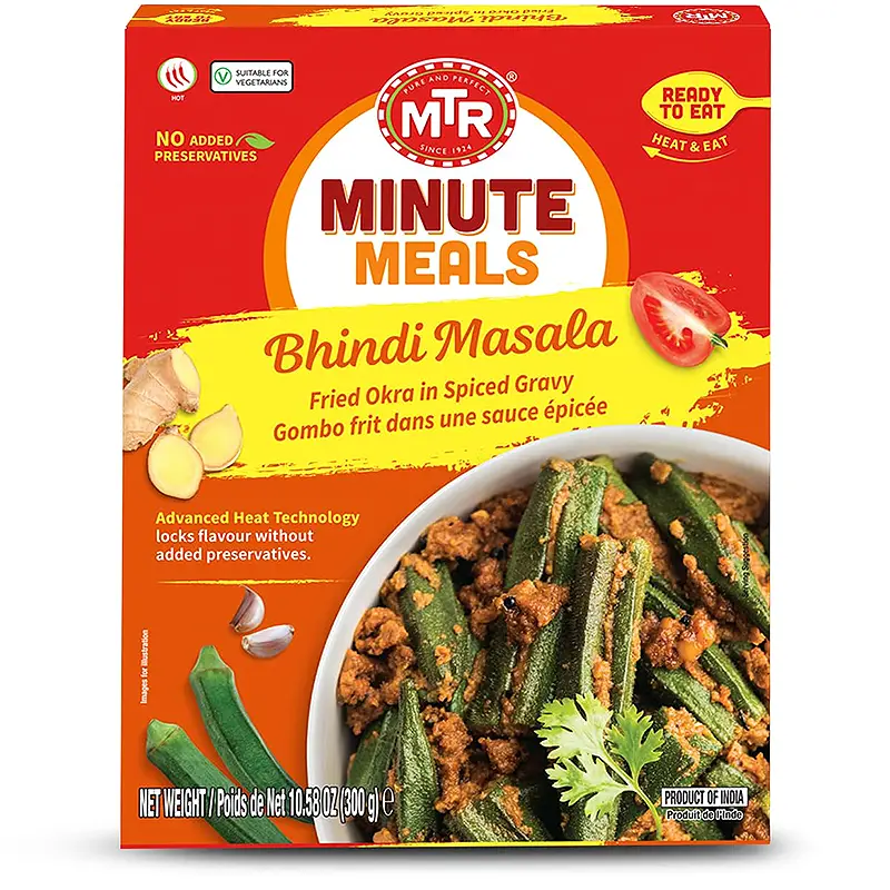 MTR Bhindi (Okra) Masala (Ready-To-Eat) (10.5 oz box)