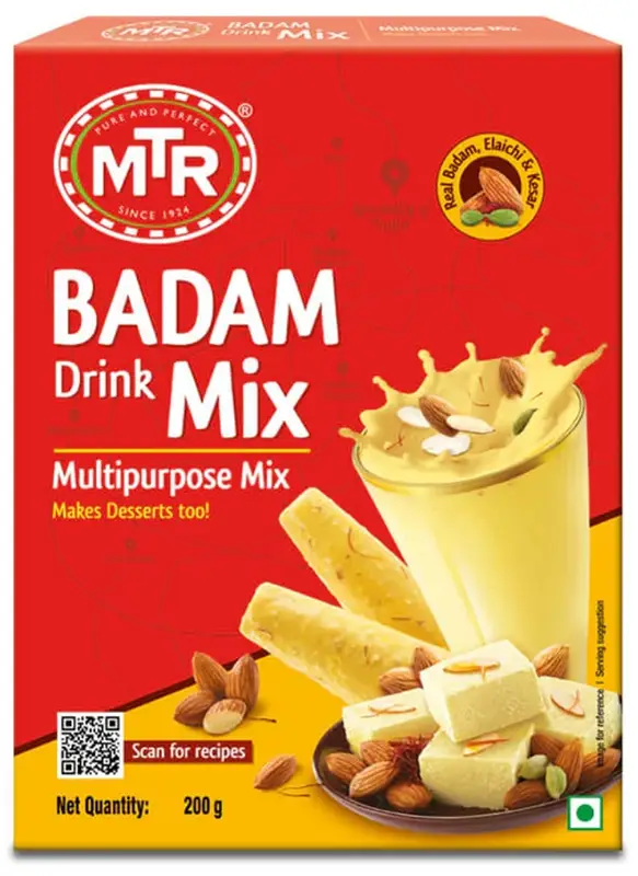 MTR Badam Drink (Almond Drink) Instant MIX - 200 gms (200 gm box)