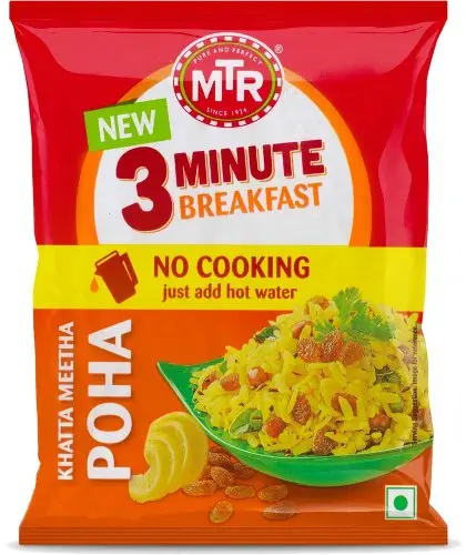 MTR 3 Minute Breakfast - Khatta Meetha Poha (5.64 oz pack)