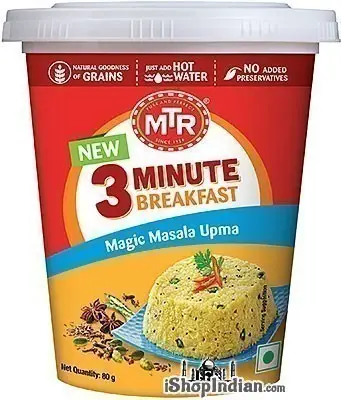 MTR 3 Minute Breakfast - Instant Masala Upma in Cup (2.82 oz cup)