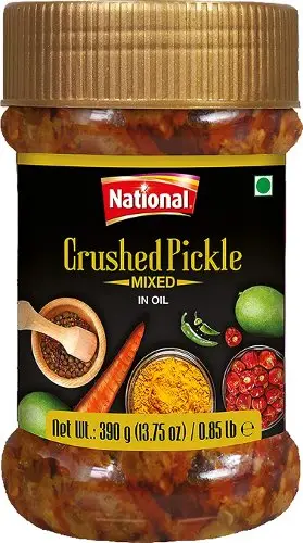 National Crushed Pickle Mixed in Oil (13.75 oz jar)
