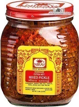 Nirav Extra Hot Mixed Pickle (2 lbs bottle)