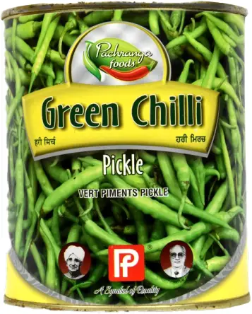 Pachranga Green Chillies Pickle (28 oz can)