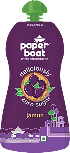 Paper Boat - Jamun Zero Sugar Drink (200 ml pouch)