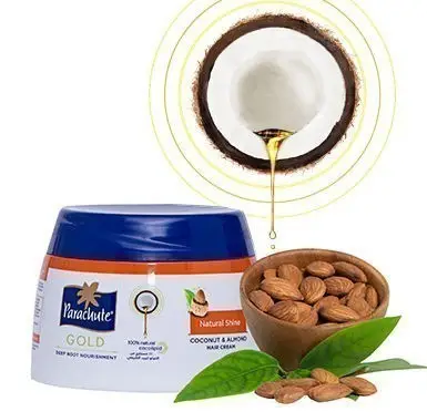 Parachute Gold Natural Shine (Coconut & Almond) Hair Cream (140 ml jar)
