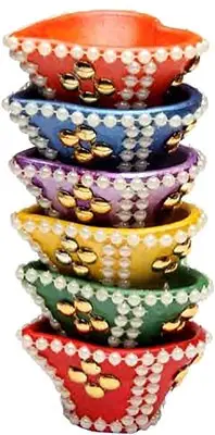 Paradise Diya - 6 Pack (#334) (6 diyas)