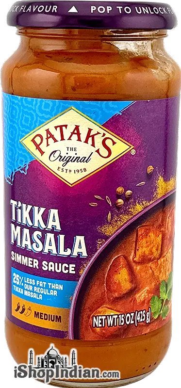 Patak's Reduced Fat Tikka Masala Simmer Sauce (Medium) (Cooking Pastes & Sauces)