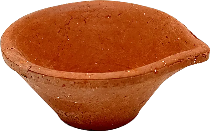 Plain Clay Diyas (Medium- 3 ) - 6 Pack (6 diyas)