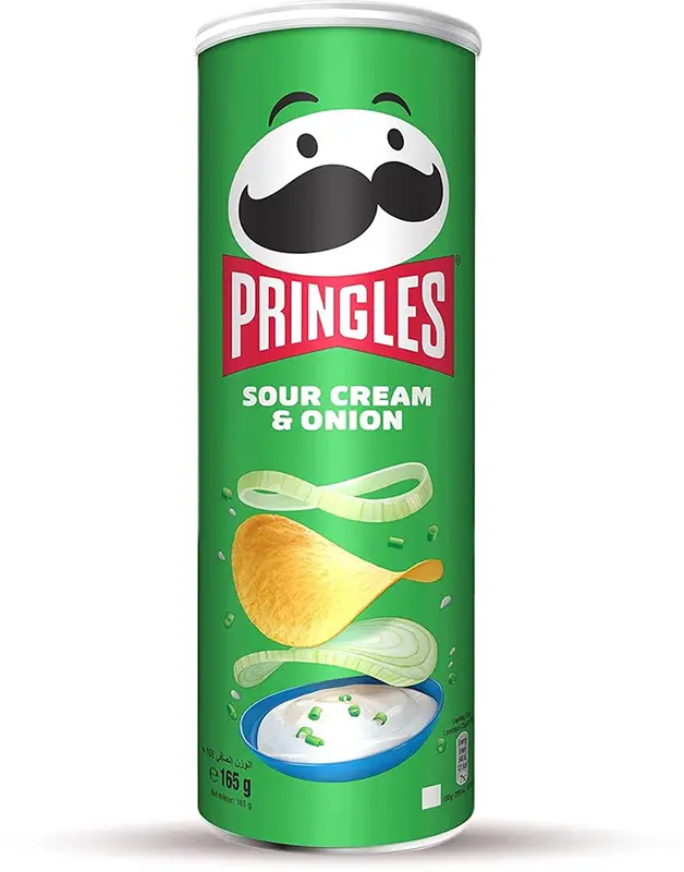 Pringles Sour Cream & Onion Potato Crisps (India) (Other Snacks)