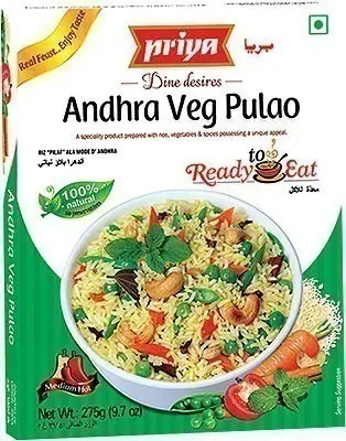 Priya Andhra Veg Pulao (Ready-to-Eat) (9.7 oz box)