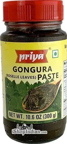 Priya Gongura Paste (10.6 oz bottle)