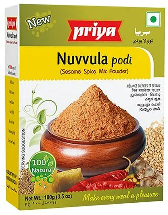 Priya Nuvvula Podi - Sesame Spice Mix Powder (3.5 oz box)
