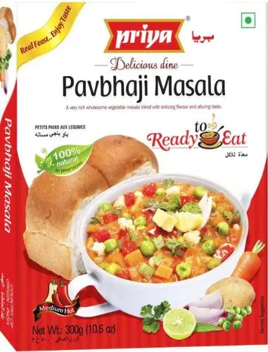 Priya Pavbhaji Masala (Ready-to-eat) (10.6 oz box)