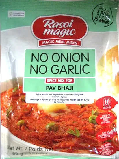 Rasoi Magic Pav Bhaji Mix - No Onion, No Garlic (1.76 oz bag)