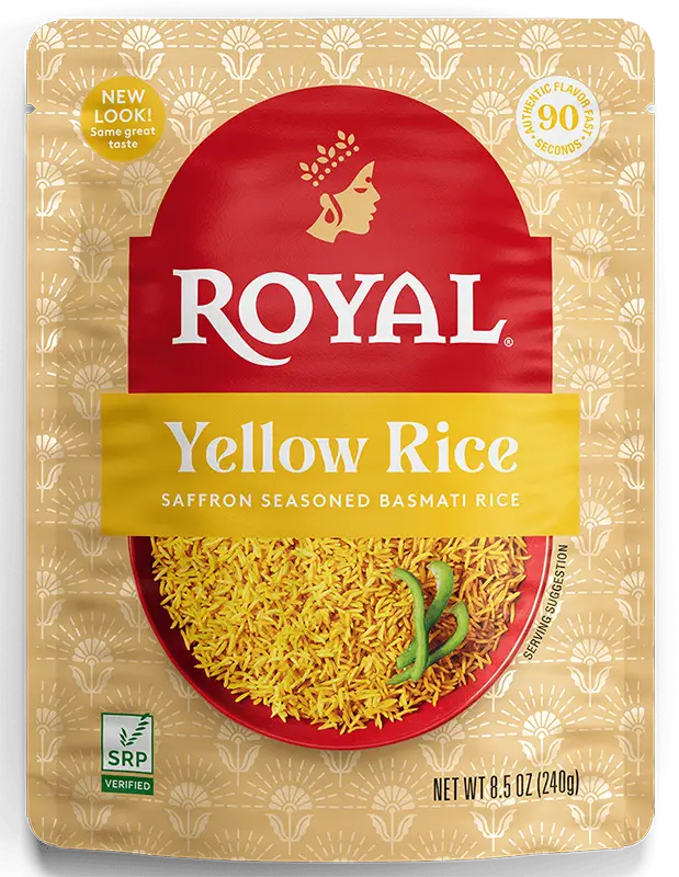 Royal Yellow Rice - Saffron Seasoned Basmati Rice (Ready-to-Eat) (Instant Foods)