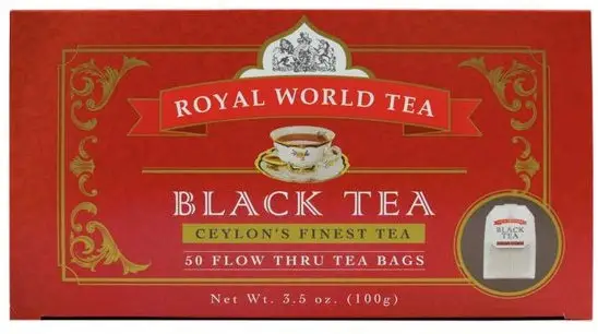 Royal World Ceylon's Finest Black Tea Bags - 50 bags (50 tea bags)