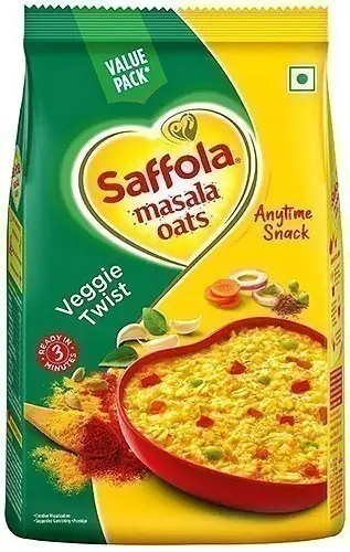 Saffola Masala Oats - Veggie Twist (Super Saver Pack) (17 oz pack)