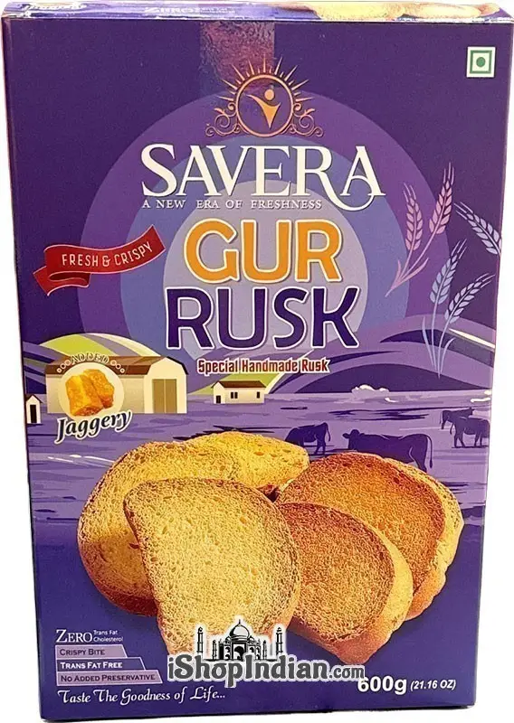 Savera Gur Rusk (600 gm box)