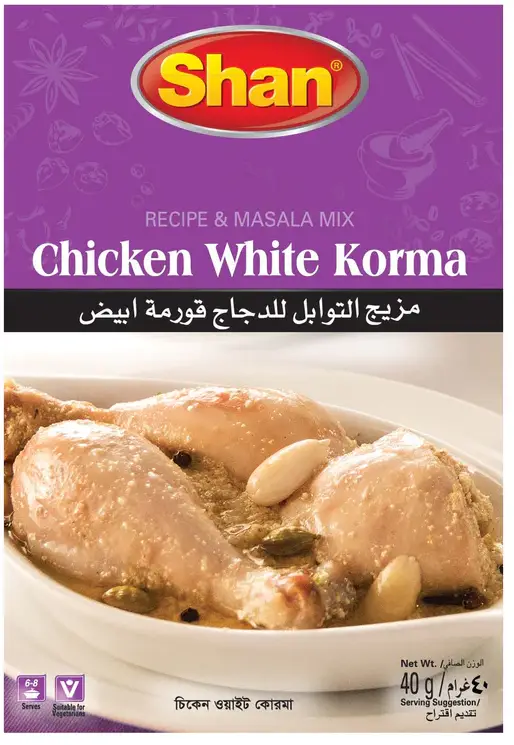 Shan Chicken White Korma Mix (40 gm box)