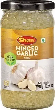 Shan Minced Garlic (10.58 oz bottle)