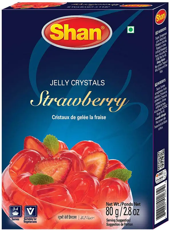 Vegetarian Jelly - Strawberry (85 gm box)
