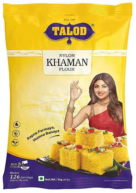 Talod Nylon Khaman Dhokla Mix Flour - 1 kg (Instant Mix)